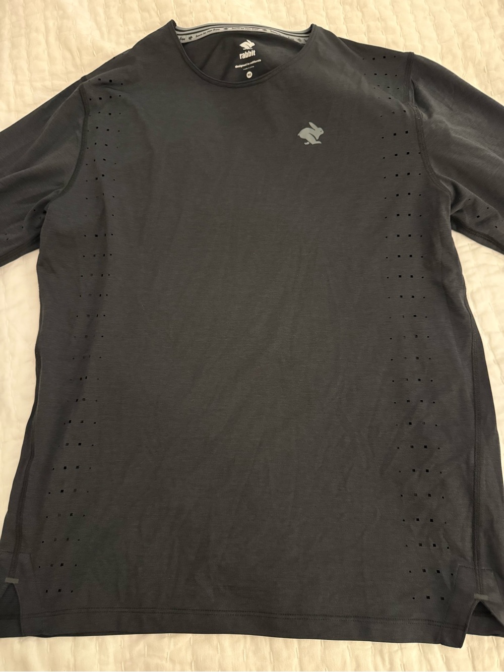 Men's Black Long Sleeve Performance Tee